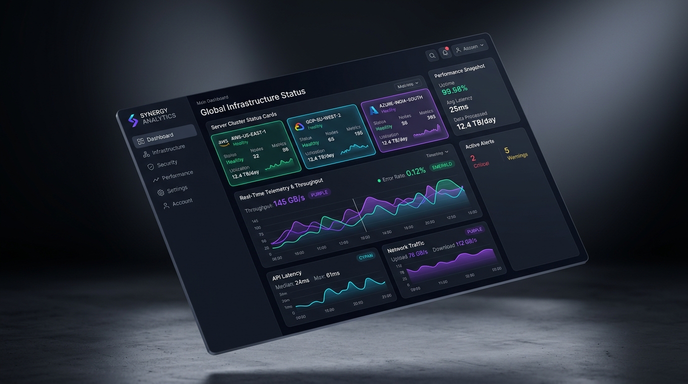 Veloce Cloud Landing Page & UI